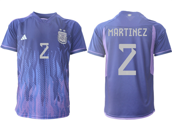 Argentina  2 MARTINEZ 2022-2023 away aaa version jerseys