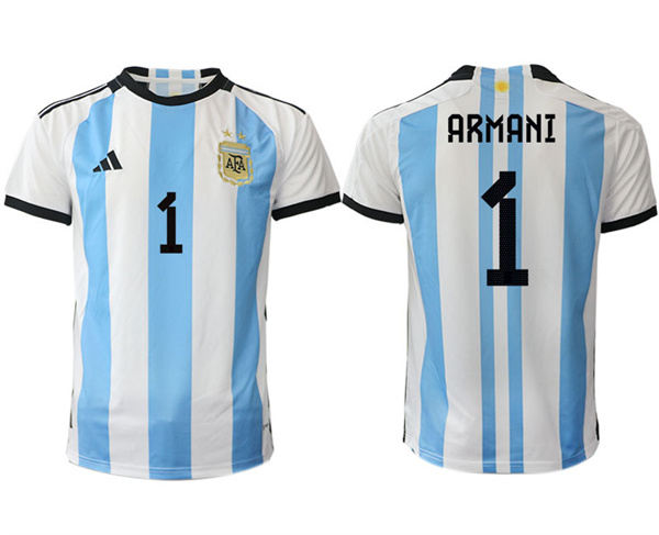 Argentina 1 ARMANI 2022-2023 Home White aaa version jerseys