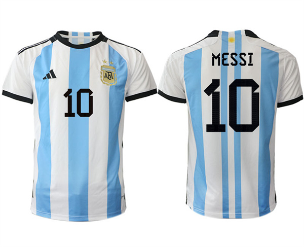 Argentina 10 MESSI 2022-2023 Home White aaa version jerseys