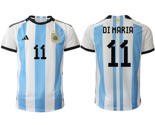 Argentina 11 DI MARIA 2022-2023 Home White aaa version jerseys