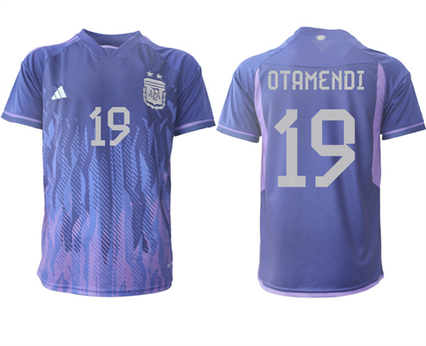 Argentina 19 OTAMENDI 2022-2023 away aaa version jerseys