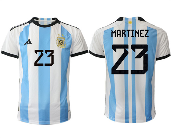 Argentina 23 MARTINEZ 2022-2023 Home White aaa version jerseys