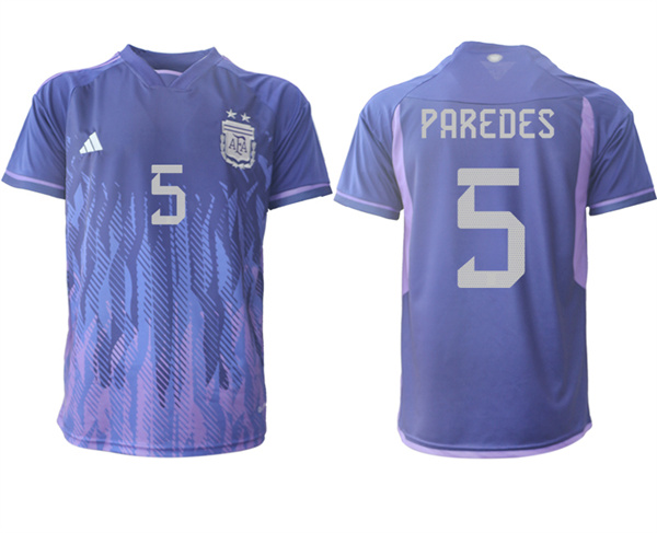 Argentina 5 PAREDES 2022-2023 away aaa version jerseys