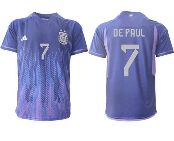 Argentina 7 DE PAUL 2022-2023 away aaa version jerseys