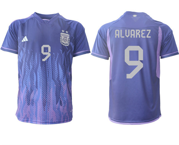 Argentina 9 ALVAREZ 2022-2023 away aaa version jerseys