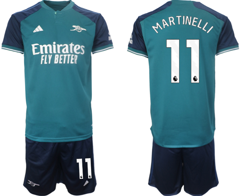 Arsenal 2nd away 11# MARTINELLI 2023-24 suit Soccer Jerseys