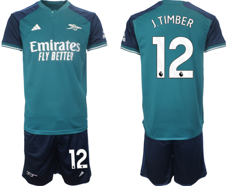 Arsenal 2nd away 12# J.TIMBER 2023-24 suit Soccer Jerseys
