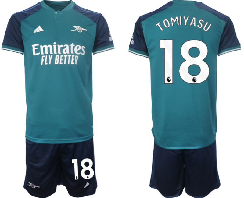 Arsenal 2nd away 18# TOMIYASU 2023-24 suit Soccer Jerseys