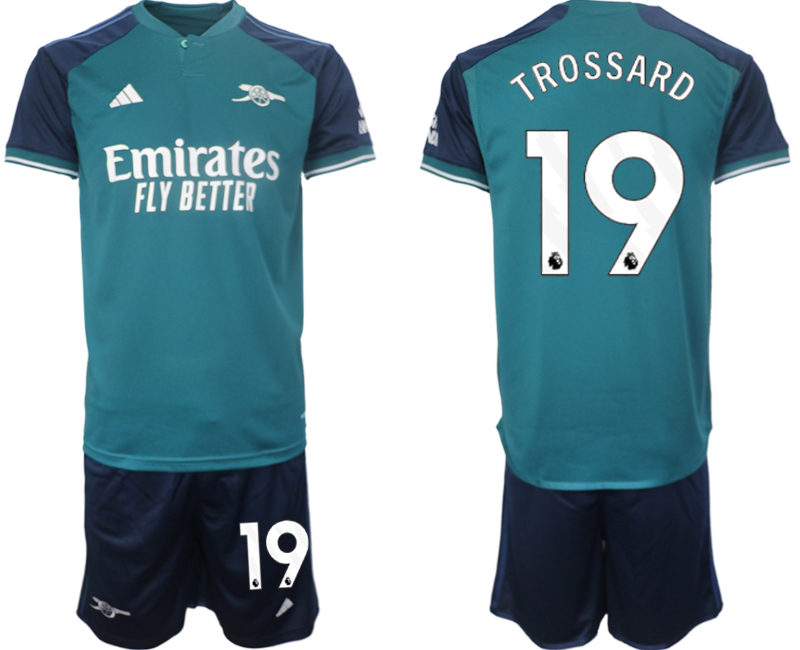 Arsenal 2nd away 19# TROSSARO 2023-24 suit Soccer Jerseys