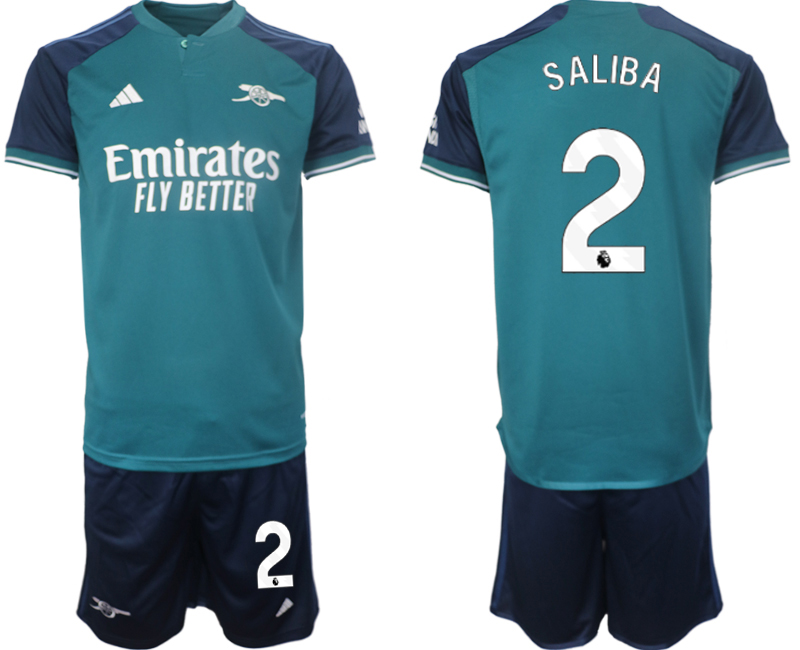 Arsenal 2nd away 2# SALIBA 2023-24 suit Soccer Jerseys