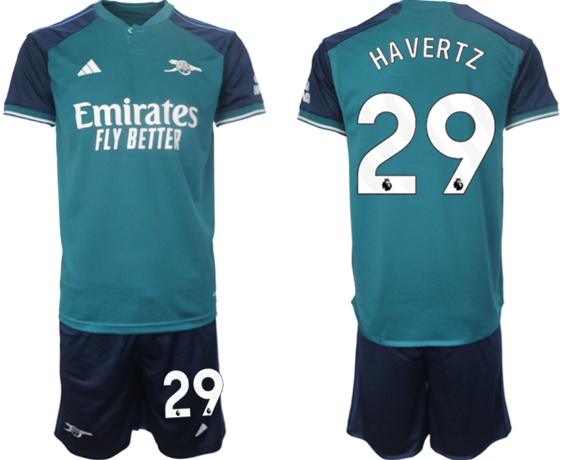 Arsenal 2nd away 29# HAVERTZ 2023-24 suit Soccer Jerseys