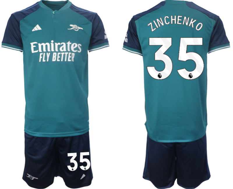 Arsenal 2nd away 35# ZINCHENKO 2023-24 suit Soccer Jerseys