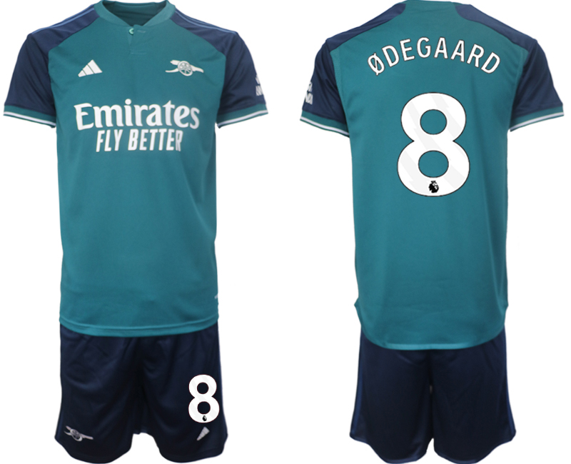 Arsenal 2nd away 8# ODEGAARD 2023-24 suit Soccer Jerseys