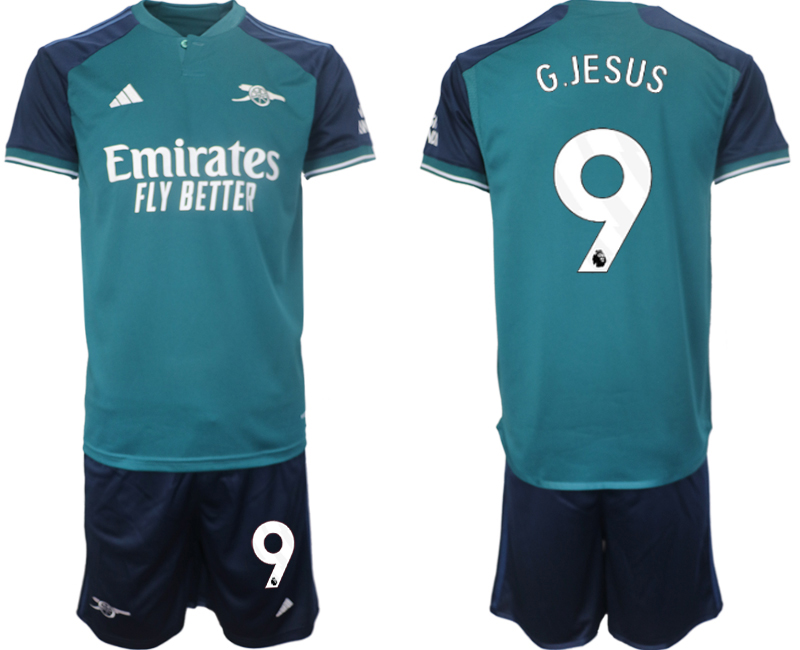 Arsenal 2nd away 9# G.JESUS 2023-24 suit Soccer Jerseys