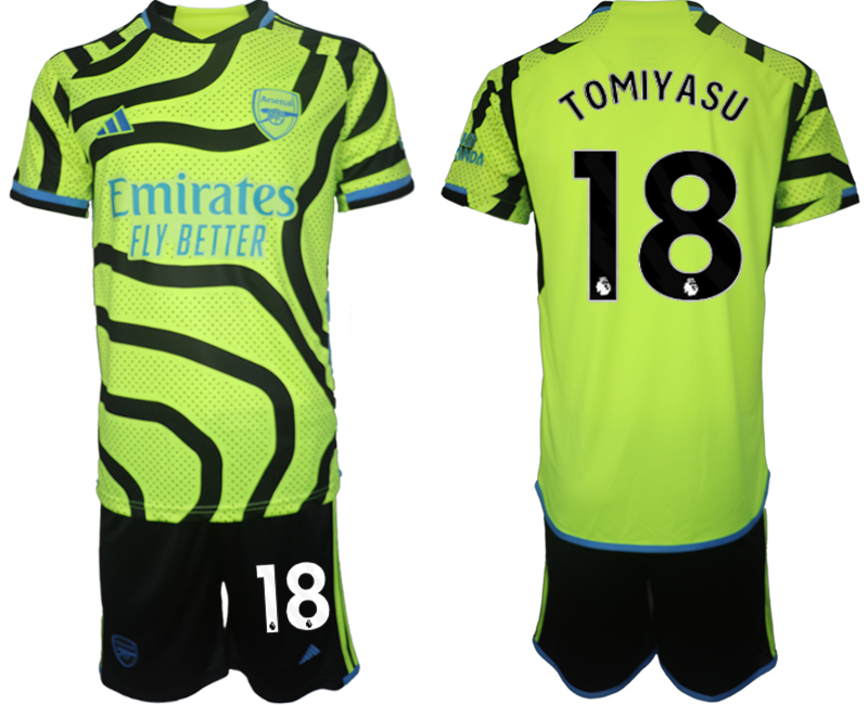 Arsenal away 18# TOMIYASU 2023-24 suit Soccer Jerseys