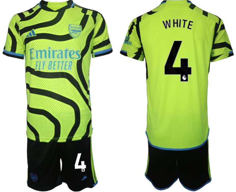 Arsenal away 4# WHITE 2023-24 suit Soccer Jerseys