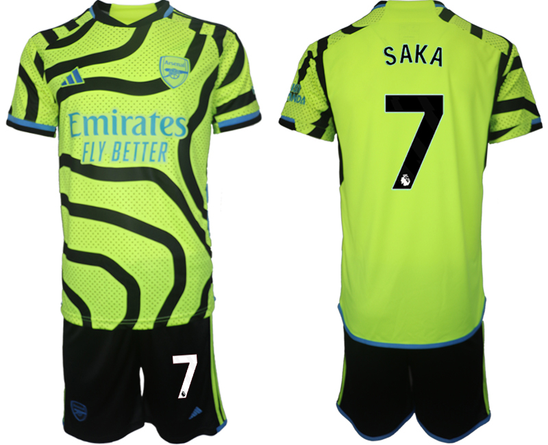 Arsenal away 7# SAKA 2023-24 suit Soccer Jerseys