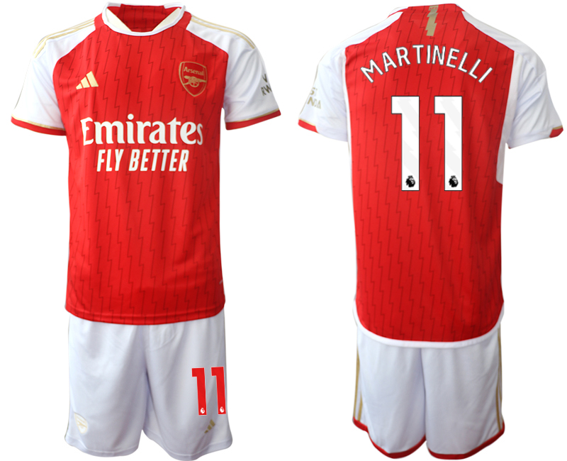 Arsenal home 11# MARTINELLI 2023-24 suit Soccer Jerseys