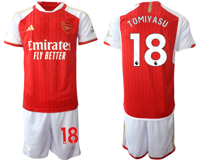 Arsenal home 18# TOMIYASU 2023-24 suit Soccer Jerseys
