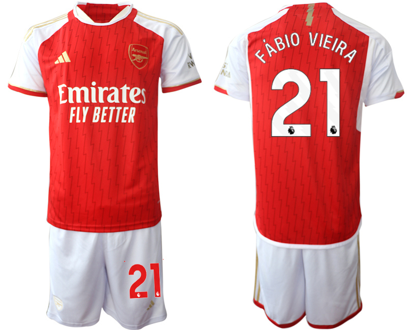 Arsenal home 21# FABIO VIEIRA 2023-24 suit Soccer Jerseys