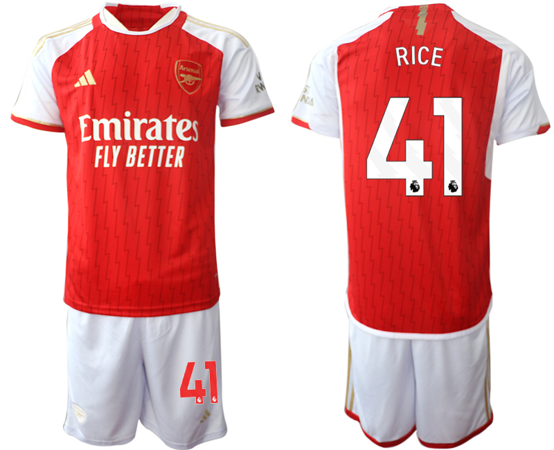Arsenal home 41# RICE 2023-24 suit Soccer Jerseys