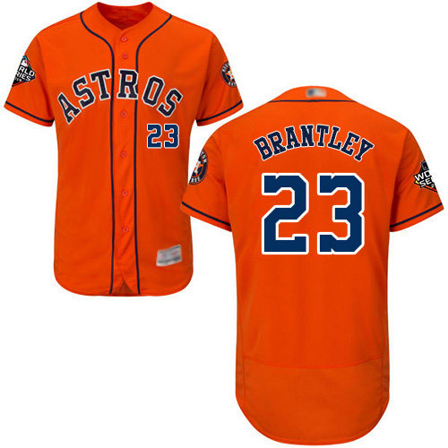 Astros #23 Michael Brantley Orange Flexbase Authentic Collection 2019 World Series Bound Stitched Baseball Jersey