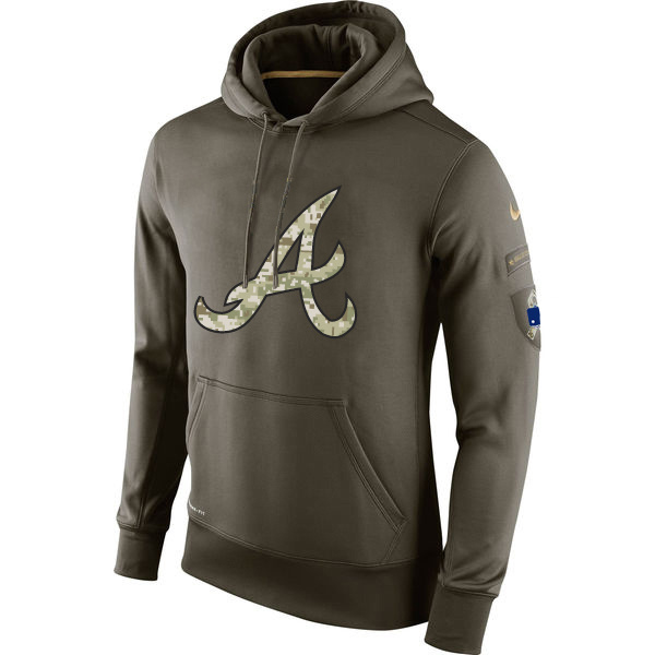 Athletics Olive Green Salute To Service Hoodie.