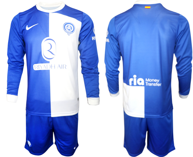 Atlético Madrid custom or blank away long sleeves 2023-24 suit soccer jerseys