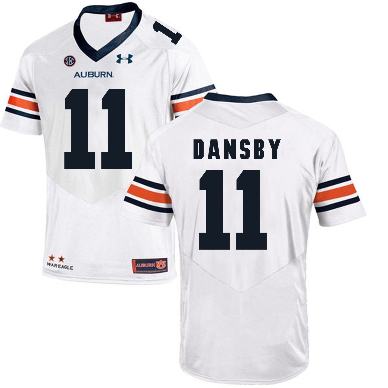 Auburn Tigers 11 Karlos Dansby White College Football Jersey
