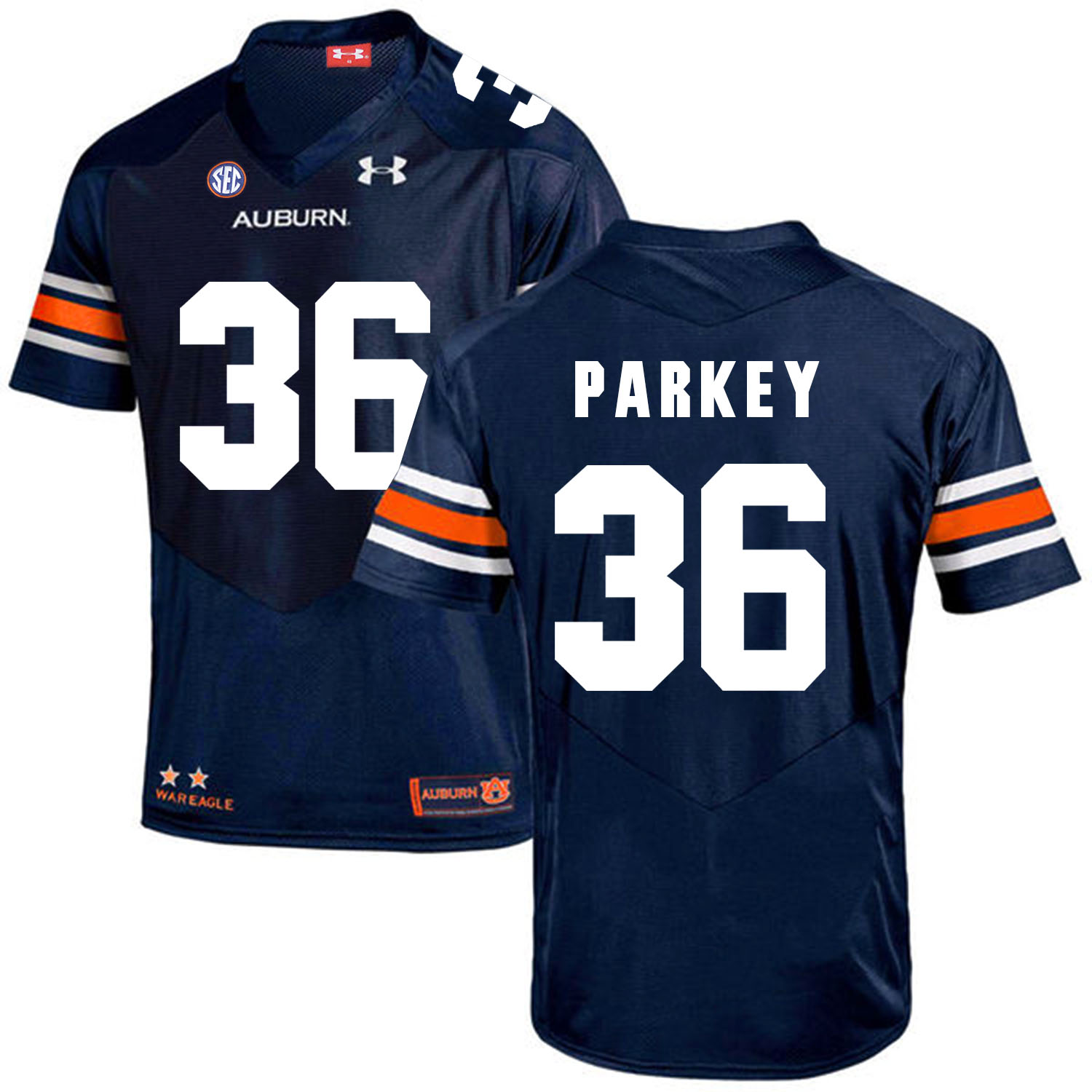 Auburn Tigers 36 Cody Parkey Navy College Football Jersey