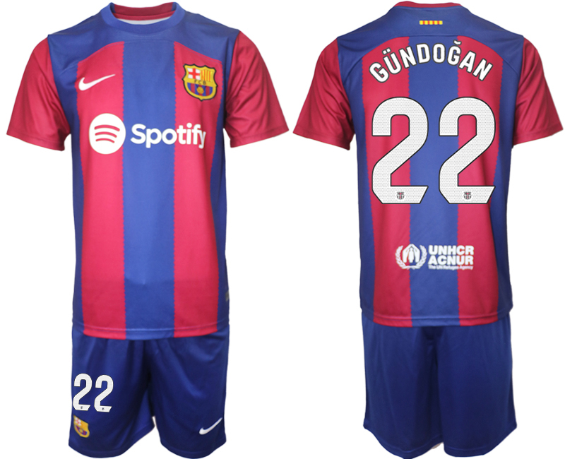 Barcelona home 22# GUNDOGAN 2023-24 Suite Soccer jerseys