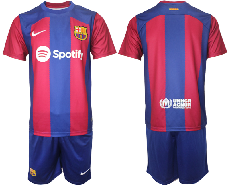 Barcelona home Blank 2023-24 Suite Soccer jerseys