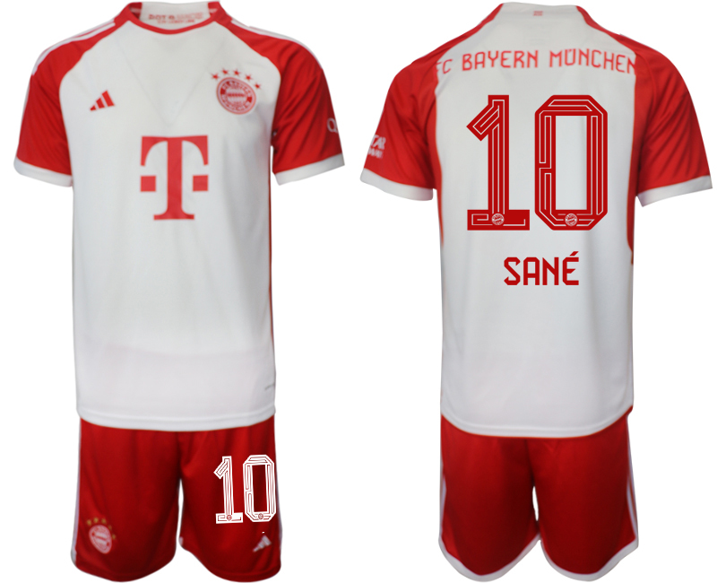 Bayern Munich home 10# SANE 2023-24 Suit Soccer Jerseys