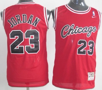 Big Size Chicago Bulls #23 Michael Jordan 1984-1985 Rookie Red Swingman Throwback Jersey