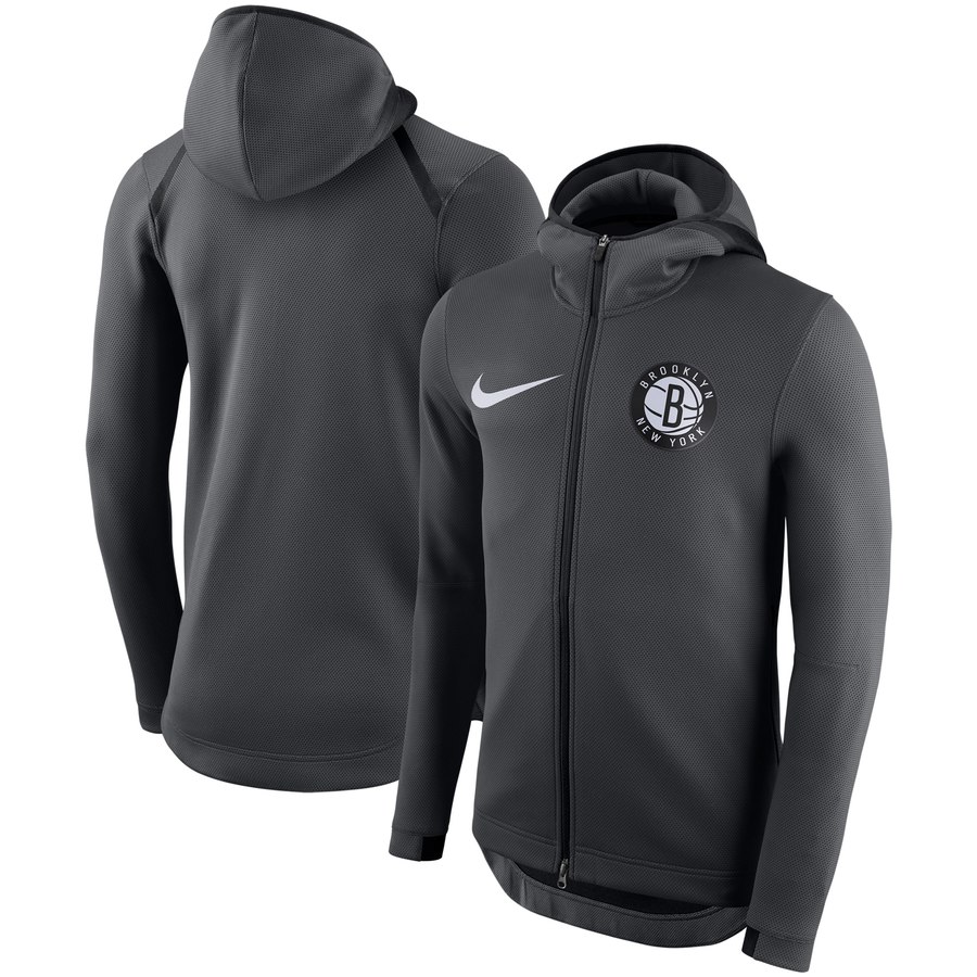 Boston Celtics Nike Showtime Tonal Therma Flex Performance Full Zip Hoodie Black
