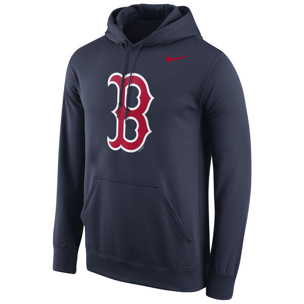 Boston-Red-Sox-Navy-Team-Color-Primary-Logo-Men's-Pullover-Hoodie