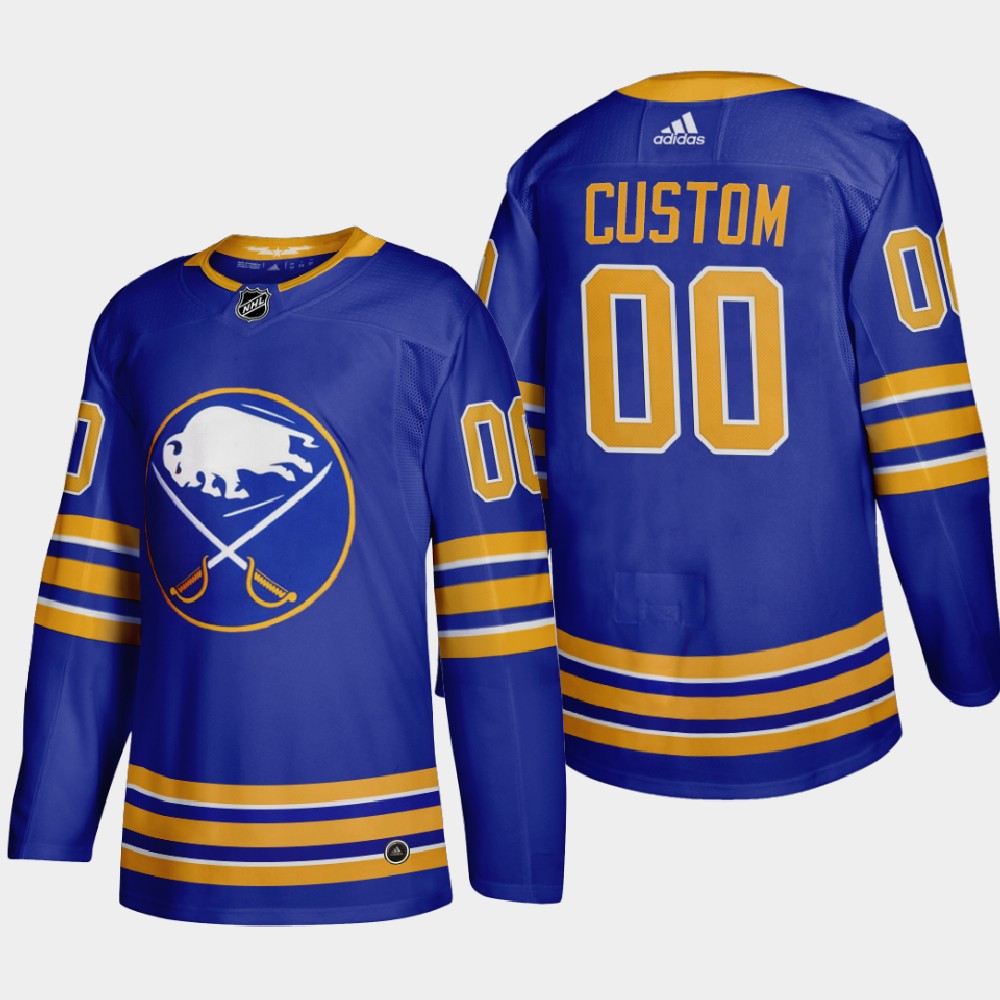 Buffalo Sabres Custom Men's Adidas 2020-21 Home Authentic Player Stitched NHL Jersey Royal Blue
