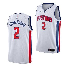Cade Cunningham Detroit Pistons#2 2021 NBA Draft First Pick White Jersey Association EditionMen Jersey
