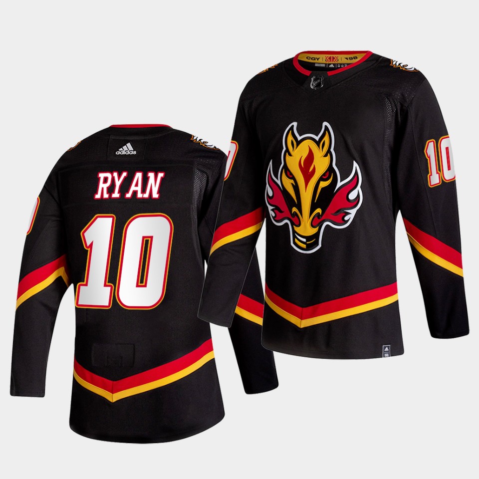 Calgary Flames Derek Ryan 2021 Reverse Retro Black Special Edition Authentic Jersey