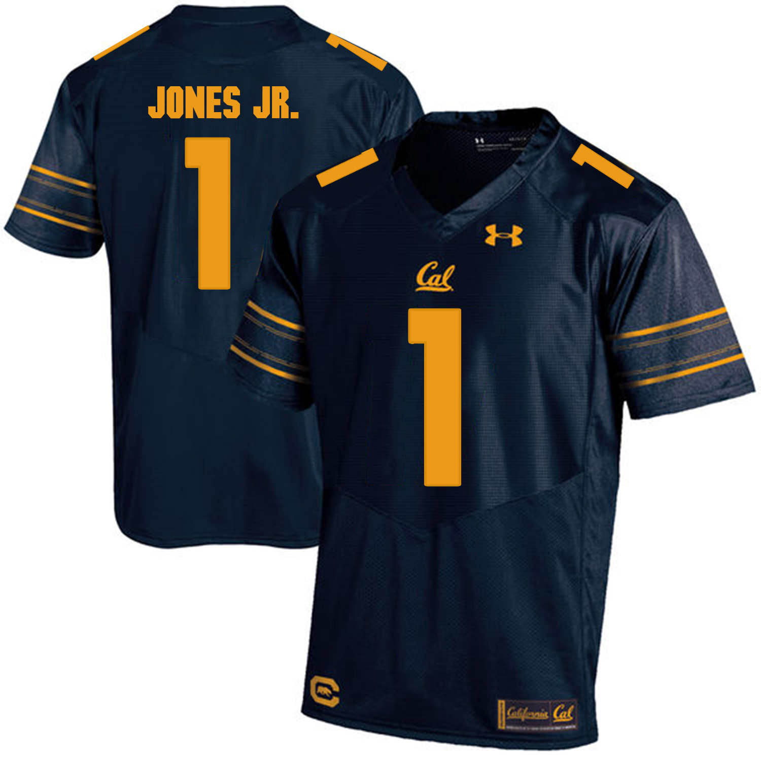 California Golden Bears 1 Marvin Jones Jr. Navy College Football Jersey