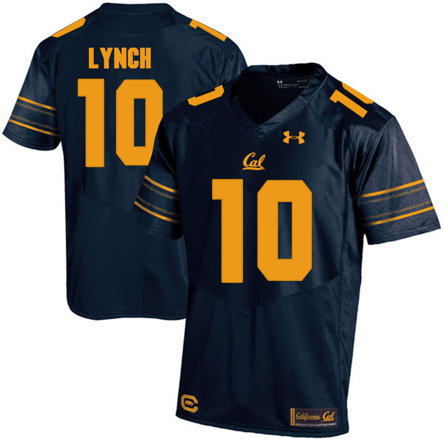 California Golden Bears 10 Marshawn Lynch Navy College Football Jersey