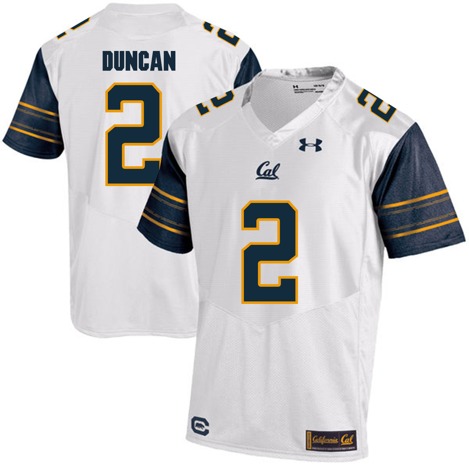 California Golden Bears 2 Jordan Duncan White College Football Jersey