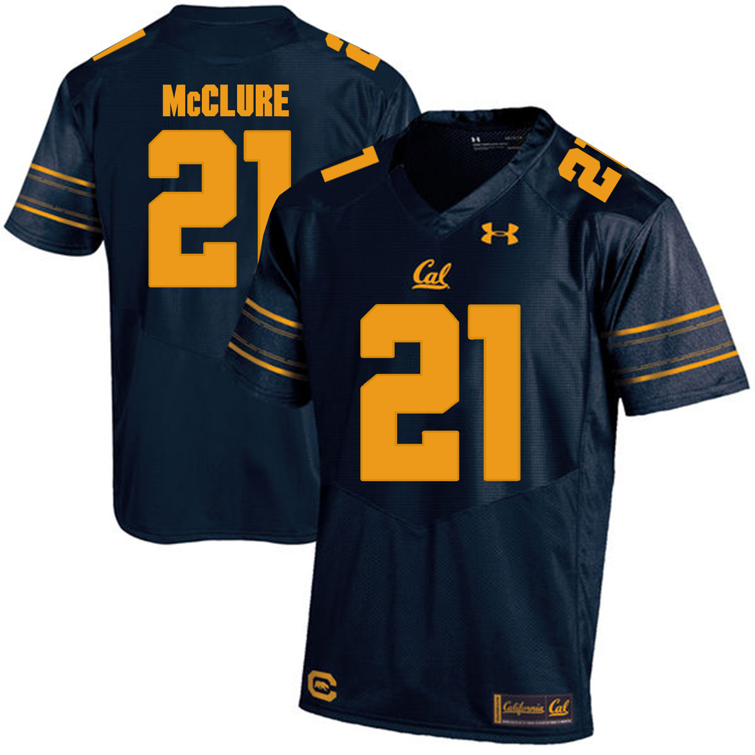 California Golden Bears 21 Stefan McClure Navy College Football Jersey