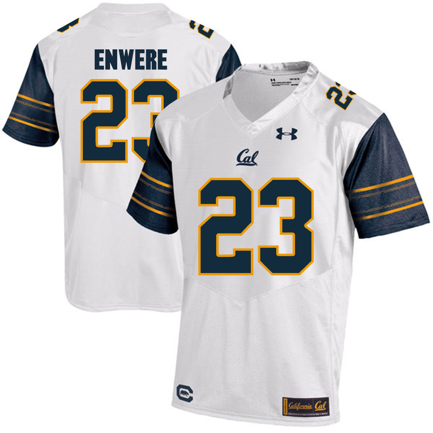 California Golden Bears 23 Vic Enwere White College Football Jersey