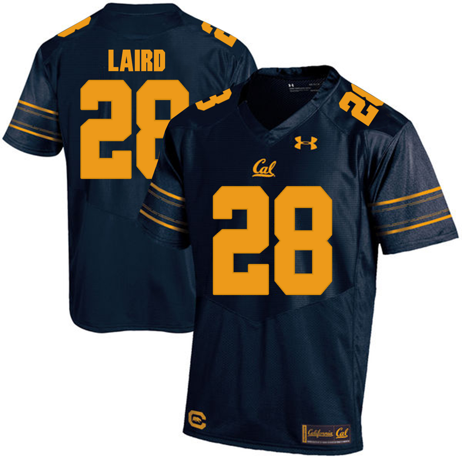 California Golden Bears 28 Patrick Laird Navy College Football Jersey