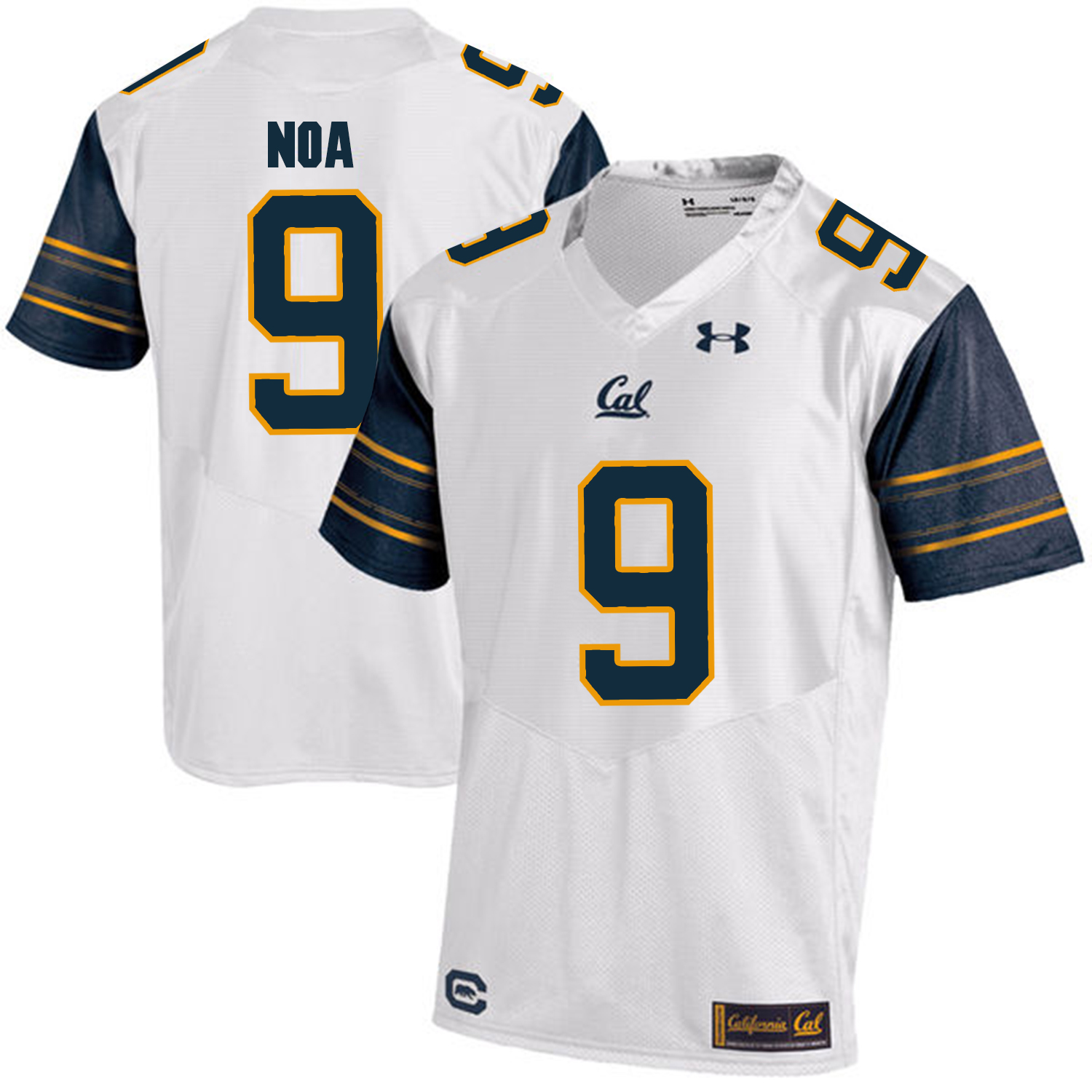 California Golden Bears 9 Kanawai Noa White College Football Jersey