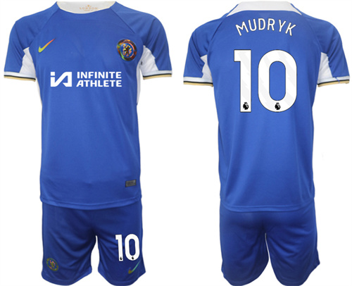 Chelsea Nike Stadium Sponsored Shirt FC home 10# MUDRYK 2023-24 Jerseys