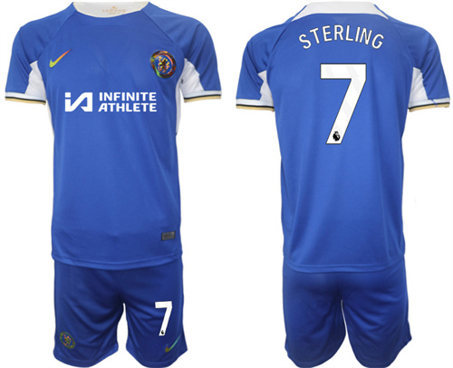 Chelsea Nike Stadium Sponsored Shirt FC home 7# STERLING 2023-24 Jerseys