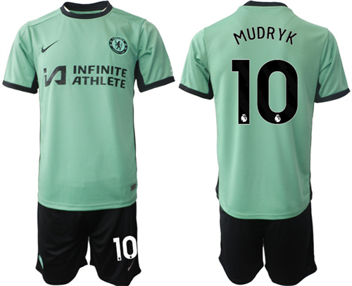 Chelsea Nike Third Stadium Sponsored away 10# MUDRYK 2023-2024 Jerseys