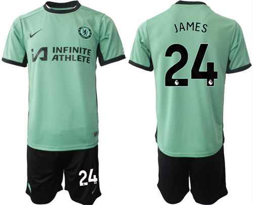 Chelsea Nike Third Stadium Sponsored away 24# JAMES 2023-2024 Jerseys